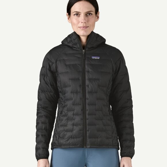 NWT Patagonia Women's Nano Puff Hoody XL Extra Large Black Puffy Hooded Jacket - Picture 1 of 13